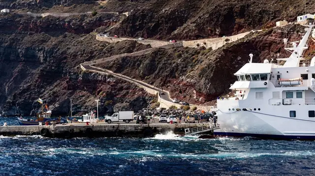 Athinios Port: Santorini's Only Ferry Gateway
