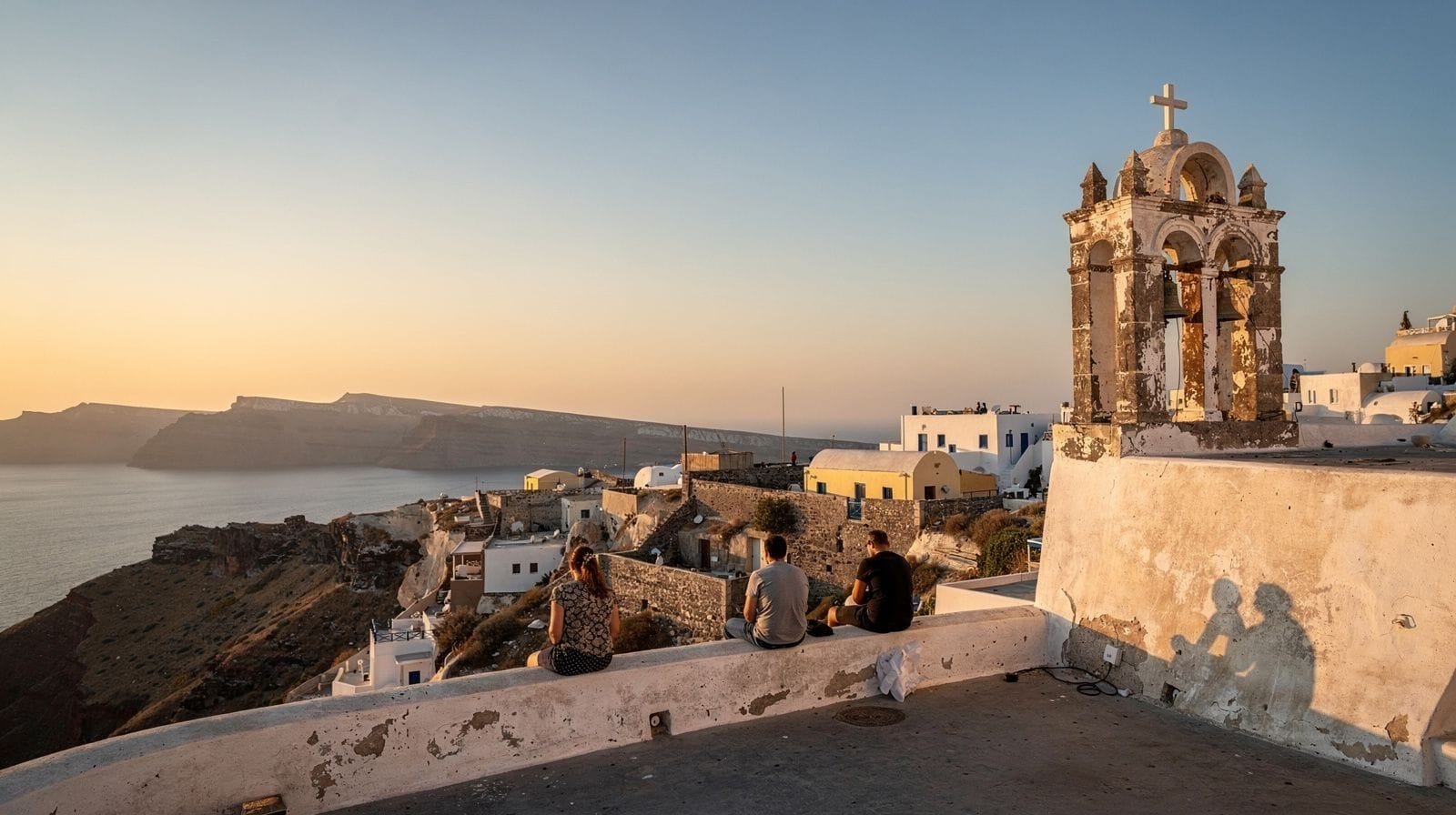Les meilleurs points de vue sur le coucher de soleil en dehors d'Oia
