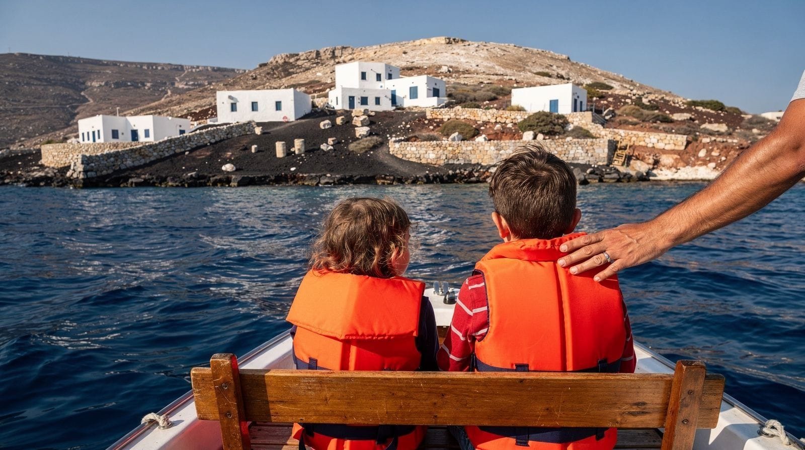 Activités familiales à Santorin