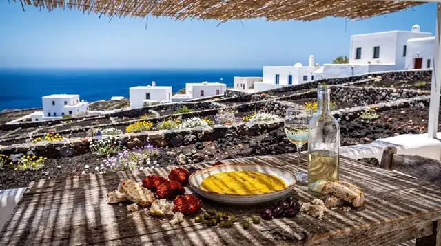 Fava and Tomatokeftedes: Santorini's Two Signature Dishes