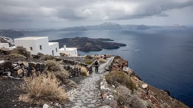 Hiking in Santorini Beyond the Fira–Oia Caldera Path