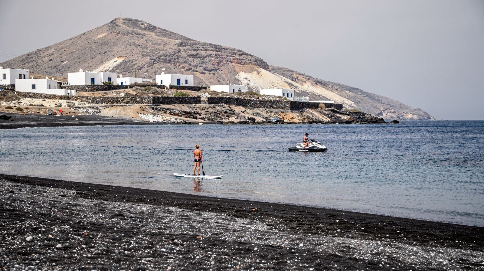 Jet-Ski and Paddleboarding at Perissa and Perivolos
