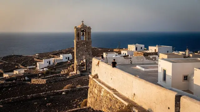 Oia Sunset Without the Crowds