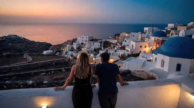 Proposal and Wedding Photos in Oia: Timing the Moment