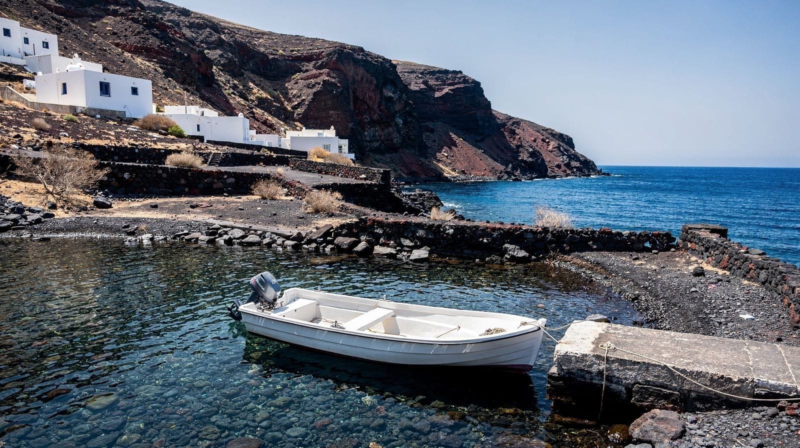 Louer un bateau à Santorin sans permis