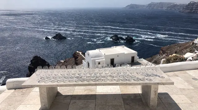 Venetsanos Winery: Santorini's Oldest Cellar Above Athinios Port