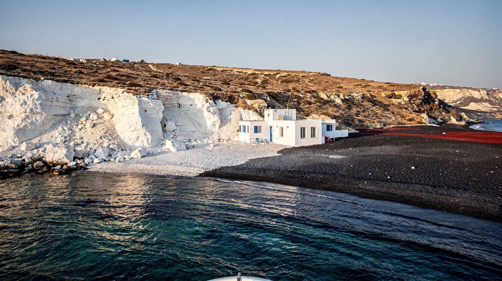 White Beach et Black Beach, Akrotiri